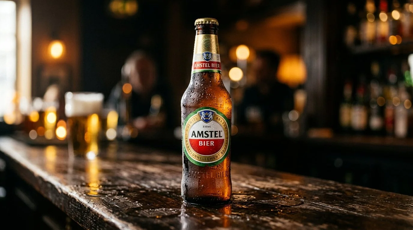 Amstel Lager cerveja gelada